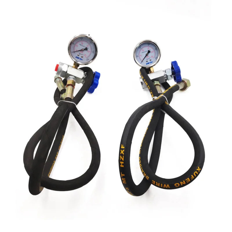 CQJ Series 5/16-32UNF 5/8-18UNF 7/8-14UNF M28X1.5 M14X1.5 Inflatable Tool Nitrogen Gas Hydraulic Accumulator Charging Kit