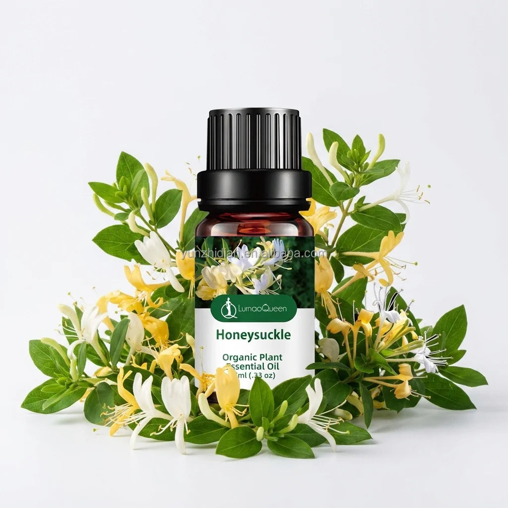 100% Pure Honeysuckle Essential Oil Organic Natural Plant Extract for Aromatherapy Diffuser Relaxation Skin Care Stress Relief