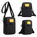 Fashion New Nylon Men Multi Usage Mini Custom  Phone Passport Wallet Purse Shoulder Waist Pack Black Shoulder Bag for Men