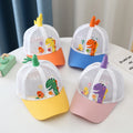 Wholesale Custom Multi Color Embroidery Dinosaur Patch Logo Full Mesh Trucker Cap Trucker Hats for Kids