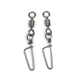 Wholesale Bulk Fishing Swivels High Strength Copper Stainless Steel Ball Bearing Swivels Fishing Swivel Snap With Coastlock Snap