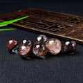 Natural Crystal Color Ghost Stone Bead Polished Raw Crystal for Fortune Hand Carved Engraving for Home Decor and Gift