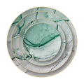 Wholesale Luxury Green Marble Bone China Dishes Dinner Dinnerware Set Gold Rim Ceramic Charger Plate for Wedding Party