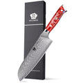 WILDMOK Professional 7 Inch Japanese 67 Layers Damascus Steel Kitchen Knife Santoku Chef Knife with Resin Handle