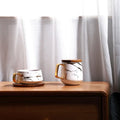 Factory Hot Selling Italien Luxury Drinkware Wholesale Home Goods Cheap Ceramic Porcelain Cup Saucer Set Eco-Friendly Minimalist