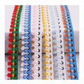 15mm Garment Accessories Pattern Embroidery Lace Ribbon Diy Christmas Package Embellishment Red Green Blue Webbing Sew Lace Trim