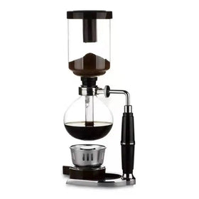 Coffee Maker 3 Cups Glass Coffee Syphon Maker User-friendly Glass Siphon Espresso Coffee Pot