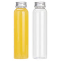 Custom Clear Transparent Pet Plastic Bottle Plastic Clear Bottle With Pet Aluminum Cap 350ml