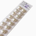 Wholesales DIY BEADSjewelry Findings 9-10 mm Nature Freshwater Pearl in Paired High Luster AAA Perfect Round Nature White Color