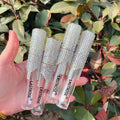 5ml 4ml Lip Gloss Tube with Rhinestone DIY Diamond White Lipgloss Tubes Brush Head Lip Gloss Tubes