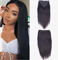 For Quality Wholesale Women 20-inch Heat Resistant New Long Clip-in 7-Piece Straight Weave Synthetic Hair Extension