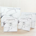 Custom Low Moq Christmas Gift Packaging Handbag Set Large Marble Shipping Bags for Clothing