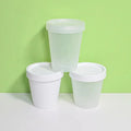 Translucent PET Plastic 100g 250g Ice Cream Cream Jar Dyestuff Container Bulk Empty White 1pcs for False Eyelashes Shampoo