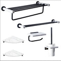 Natural Marble Towel Bar Set Bathroom Towel Rack Shelf Toilet Paper Holder Six Sets