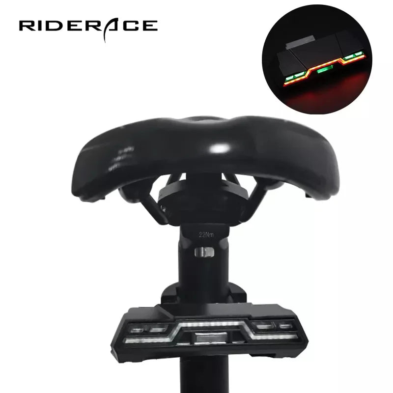 RIDERACE 2000 MAH TailLight Ultra Bright USB Rechargeable Bike Lights Riding LED Rear Light 6 Light Mode Headlights With 3 Color