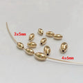 Bulk Wholesale Oval 14K Gold Filled Rice Beads 3x5mm Hole:Approx 1mm 1033130