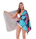 Custom Printing Quick Dry Popular Sublimation Women Dress Towel with logo Microfiber Sand Free Beach Towel Poncho Toalla Terry
