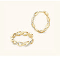 Fashion Jewelry Grade D Moissanite Diamond Hoop Earrings 925 Sterling Silver 0.11+0.11ct Moissanite Huggie Earrings Women