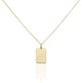 Inspire Jewelry Wholesale Customized Engrave Word Tags Necklace Personalize Rectangle Pendant Necklace Stainless Steel Jewelry