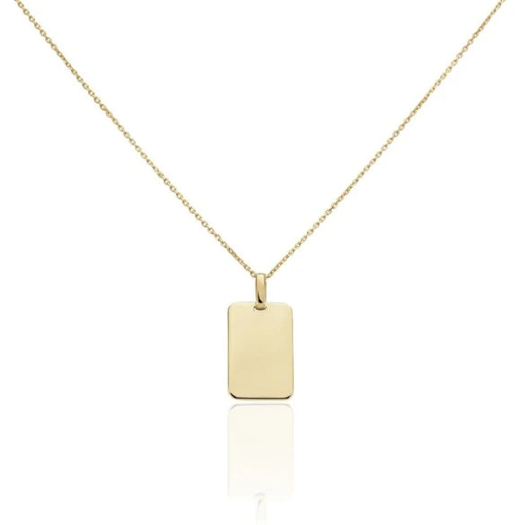Inspire Jewelry Wholesale Customized Engrave Word Tags Necklace Personalize Rectangle Pendant Necklace Stainless Steel Jewelry