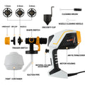 MAXXT SSG550 550W HVLP Electric Paint Sprayer with 1200ML Container and 3 Copper Nozzles for DIY Grading