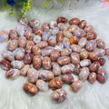 2-3 cm Wholesale High Quality Polished Tumbled Stone Petal Agate Crystal Tumbled Stone for Decoration