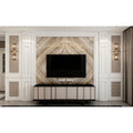 Wpc Wall Board Matt Marble Impact Resistant Hotel Tv Background Wall Panel for TV-background