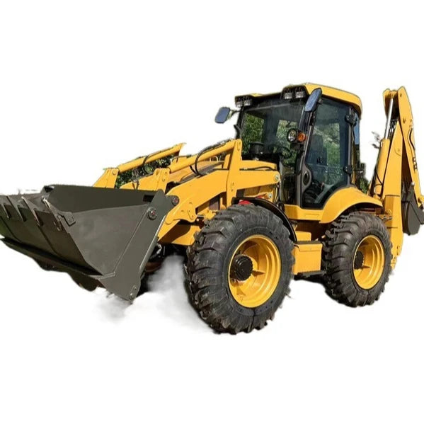 Chinese Small Mini Backhoe Loader Wheel Loader Cummins Engine Gearbox Fully Hydraulic System for Sale
