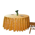 Washable  Decorative 120 Inch Round Table Cover for Wedding