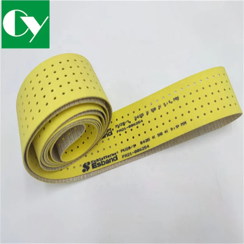 Original MBO 0106929 Folding Machine Vacubelt Suction Paper Feeder Belt 2425*50mm Flat Transport With Holes