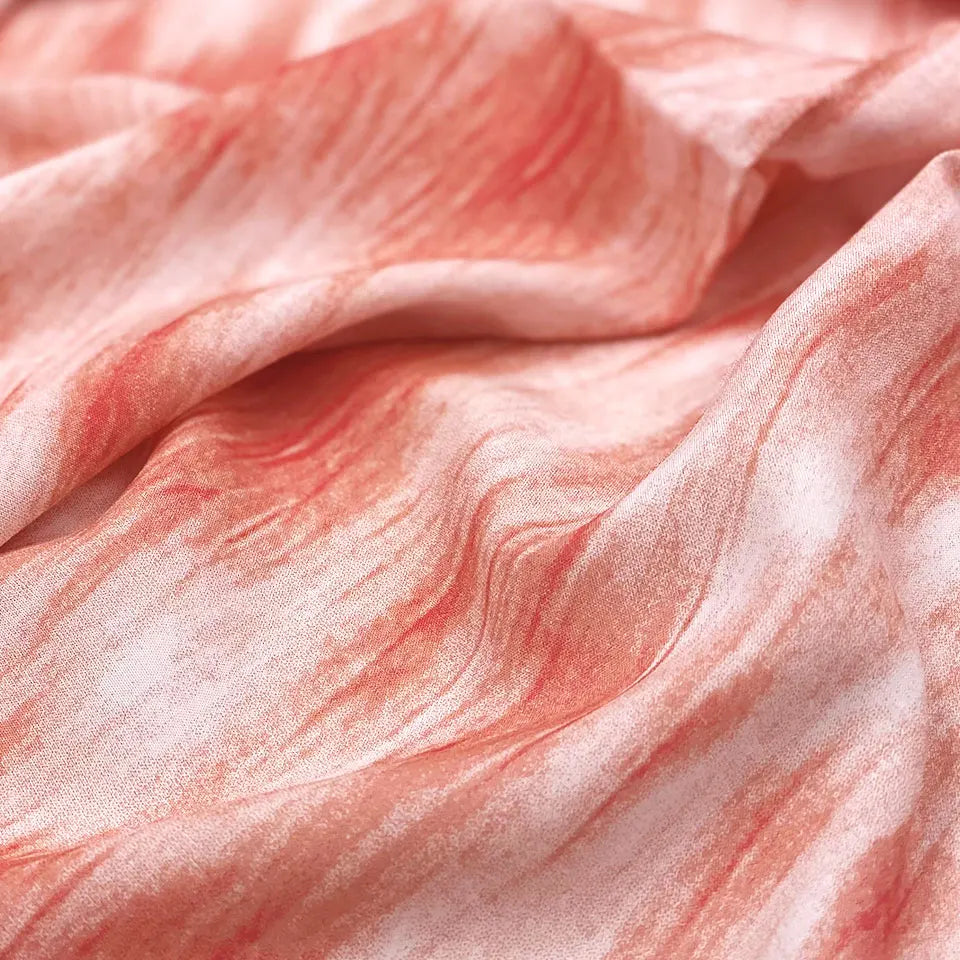 Wholesale Tropical Viscose Tie Dye Style Trade Digital Challis 45x45 100% Rayon Print Fabric