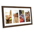 Collage Long Picture Frame Wood Can Hold Four Photos Wall-Mounted Display Photo Frame Gallery and Living Room Decor