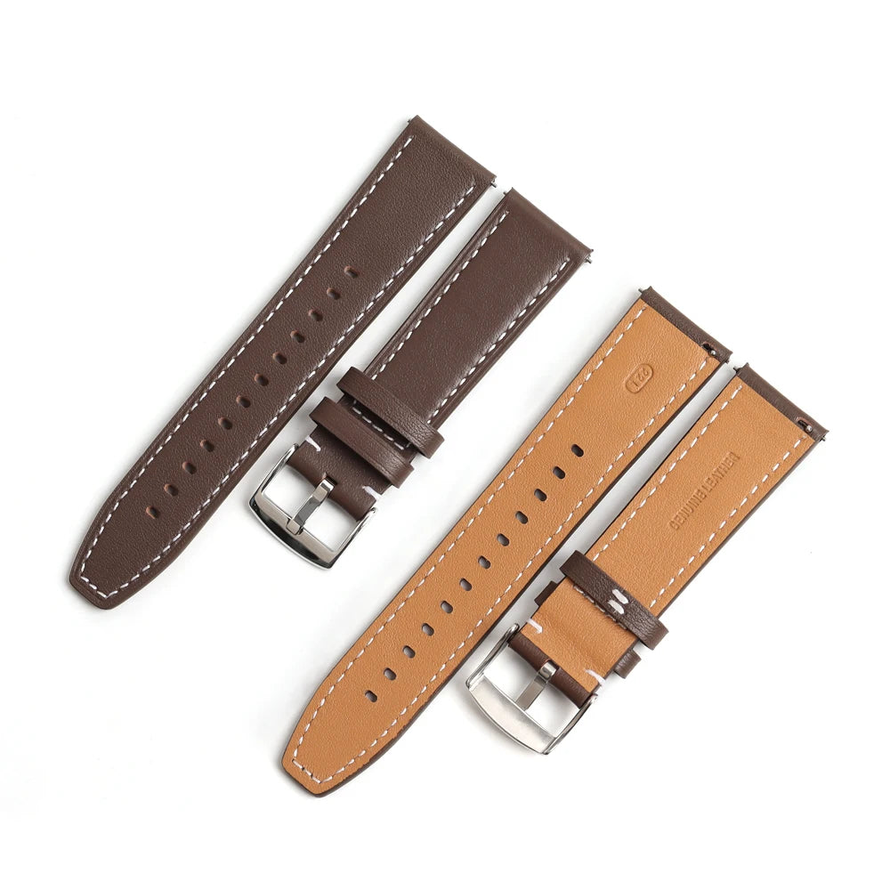 22mm Genuine Leather Watch Bands Leather Smart Watch Strap for Huawei GT4 Watches