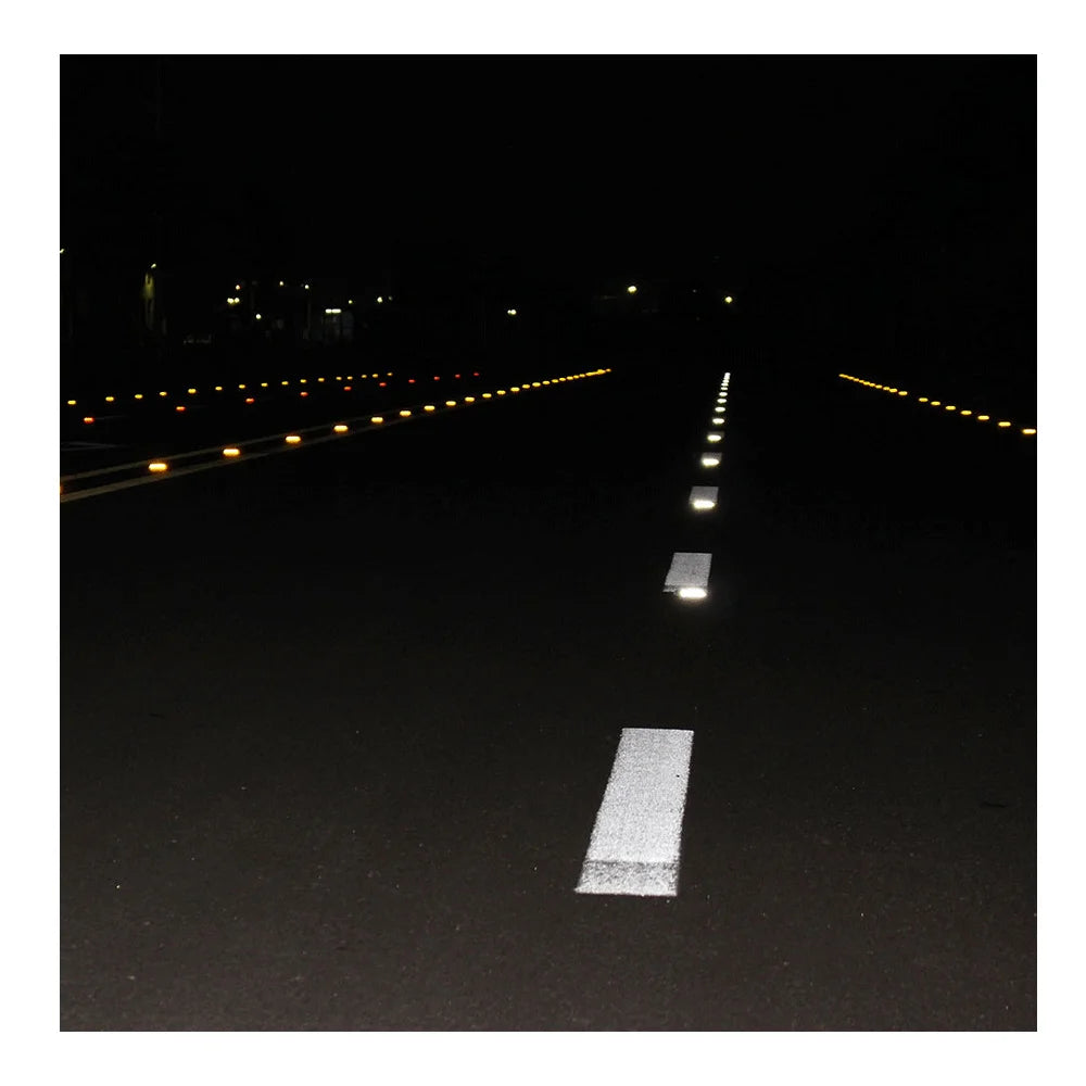 Aluminum Blue Road Marking Reflectors on Highway Reflecting Cat Eyes Marker Reflective Road Stud