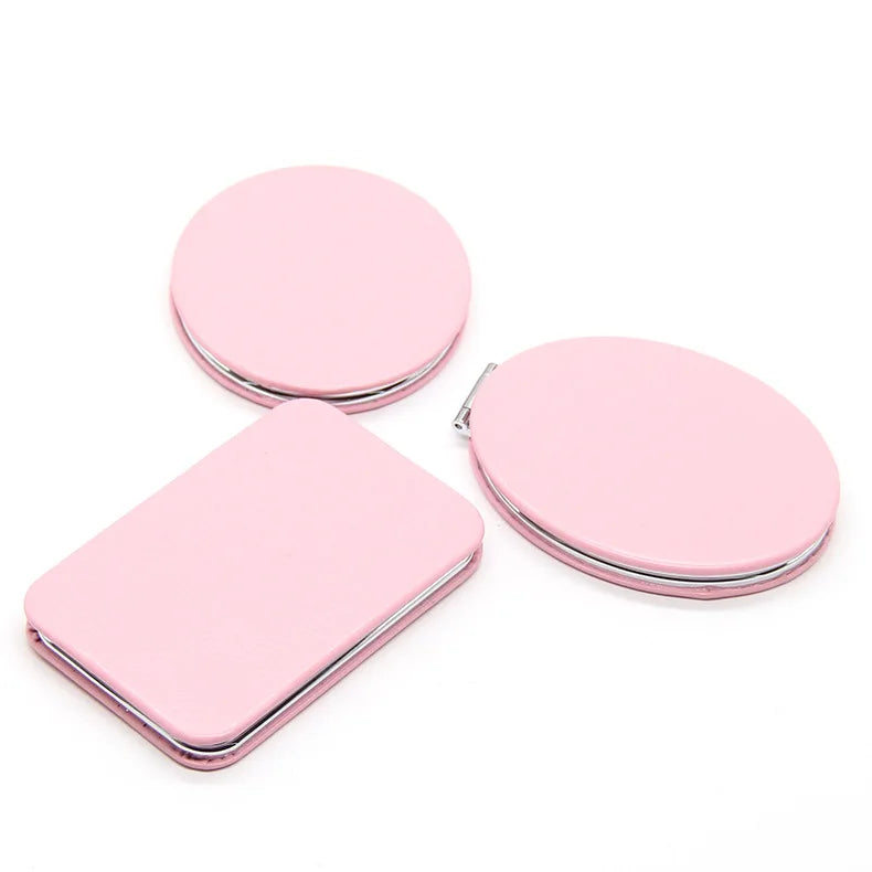 Mini 2-Sided Compact Handheld Makeup Mirror Travel-Purpose Portable Pocket Mirror for Handbags and Purses Promotional Product