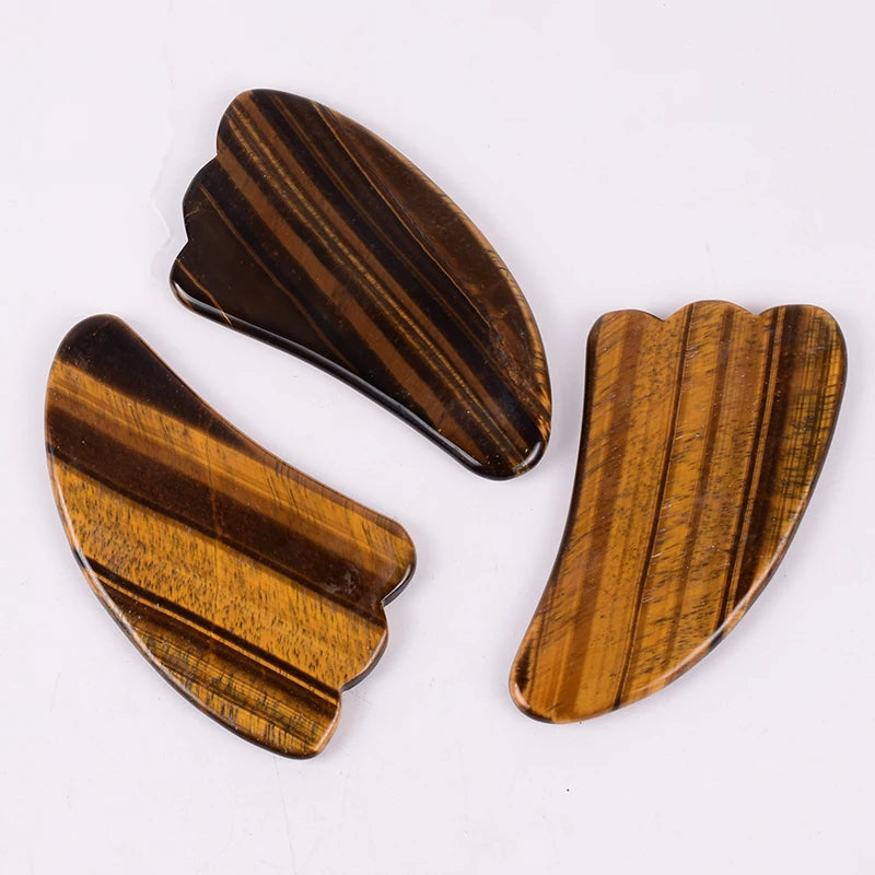 HZ Home Use Tiger Eye Spiky Roller Hot Sale Oem logo Wholesale Face Jade Roller Gua Sha