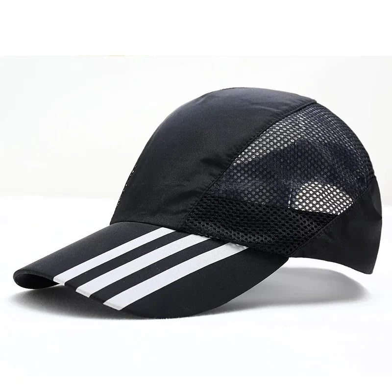 Custom Summer Lightest Thinnest Breathable Common Quick Drying Running Baseball Hat 100% Polyester Mesh Cool Sport Letter Unisex