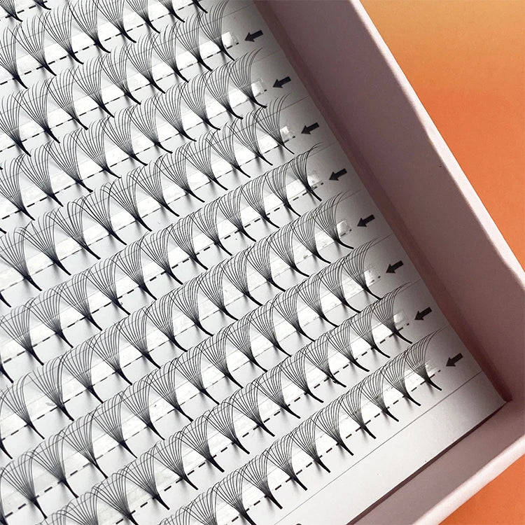 Qingdao Natural Long Stem 3D 4D 5D Premade Long Stem Fans Volume Lashes Faux Mink Eyelashes Extensions
