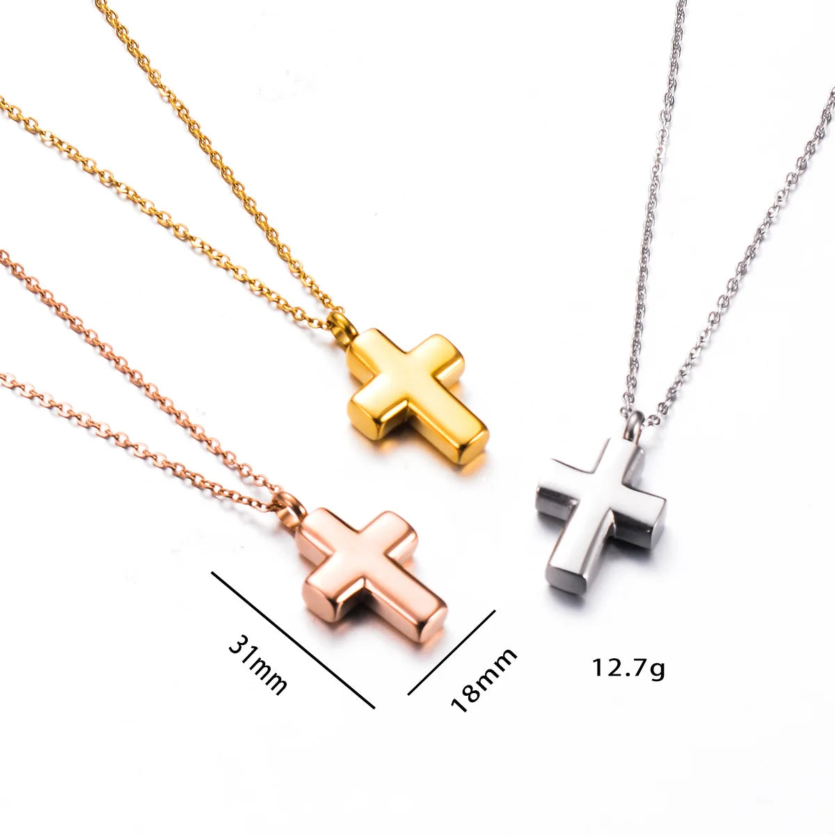 Silver Color Jewelry Dog Lover Necklace Ash Keepsake Urn Cross Pendant 316L Stainless Steel Cremation Jewellery GHP135