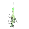 CASTFUN Double Jig Hook Assist Hook High Carbon Steel Saltwater Sharp Jigging Hook With Glow Octopus Skirts