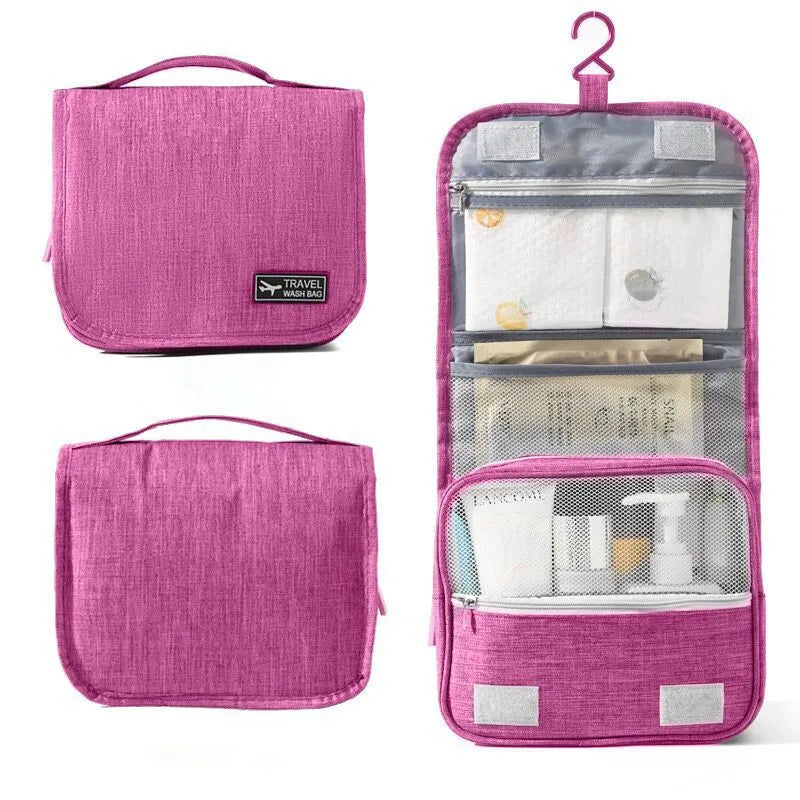 Customized Large Capacity Waterproof Polyester Zipper Portable Travel Outdoor for Bag Hanging Makeup for Woman and Man