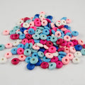 100pcs 10MM Colorful Wood Abacus Beads Farmhouse Loose beads With Hole For Children DIY Toy Jewelry Making