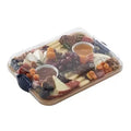 Bamboo Cutting Board With Lid for Travel Built-in Compartments With Locking Handle for Snacks Gift for Housewarming With Cover
