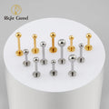 Implant Grade Titanium ASTM F136 Internal Thread Lip Labret for Initial Piercing