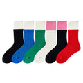 Wholesale 2022 Bulk Slouch Socks Crew Sox Girl Children Cute Comfort Cotton Socken Patchwork Double Layer