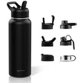 Lead-free 32oz Double Wall Wide Mouth Stainless Steel Water Bottle with Straw