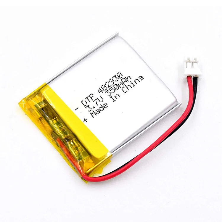 Factory Supply 3.7v Lithium Polymer Battery 453030 402930 350mah Rechargeable Lipo Battery for Smart Watch