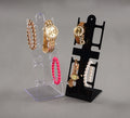 Good Exhibition 4 Grid Black Clear Watch Jewelry Bracelets Display  Rack Holder Mostrar Reloj