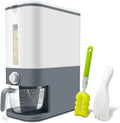 Rice Dispenser Large Cereal Dry Food Storage Containers with Measuring CupBPA-Free Kitchen Pantry Organization-Grey