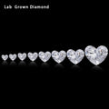Heart Cut 3*3 4*4 5.5*5.5 Loose Lab Diamonds Cvd Hpht Lab Grown Diamonds Heart Shape Def Vs Popular Size Lab Diamond Huge Stock